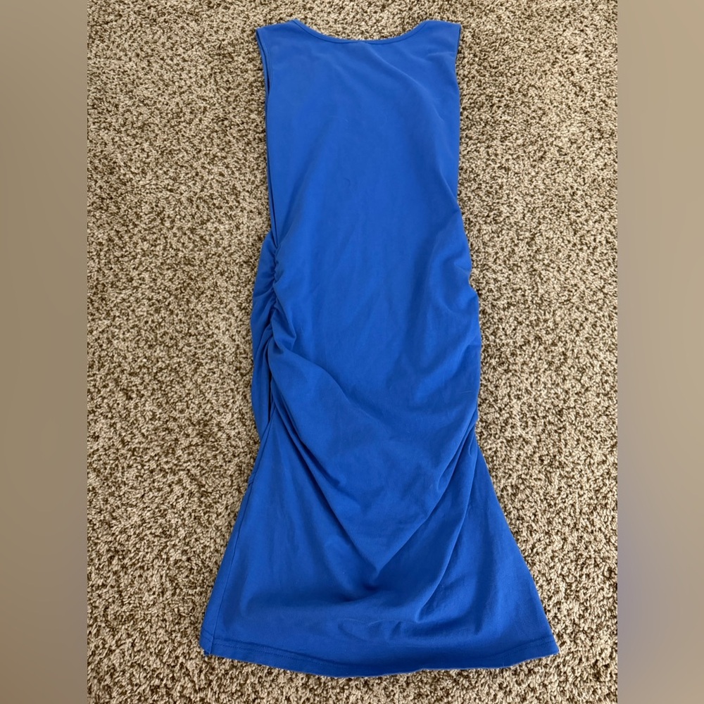 Vibrant Blue midi bodycon Dress
